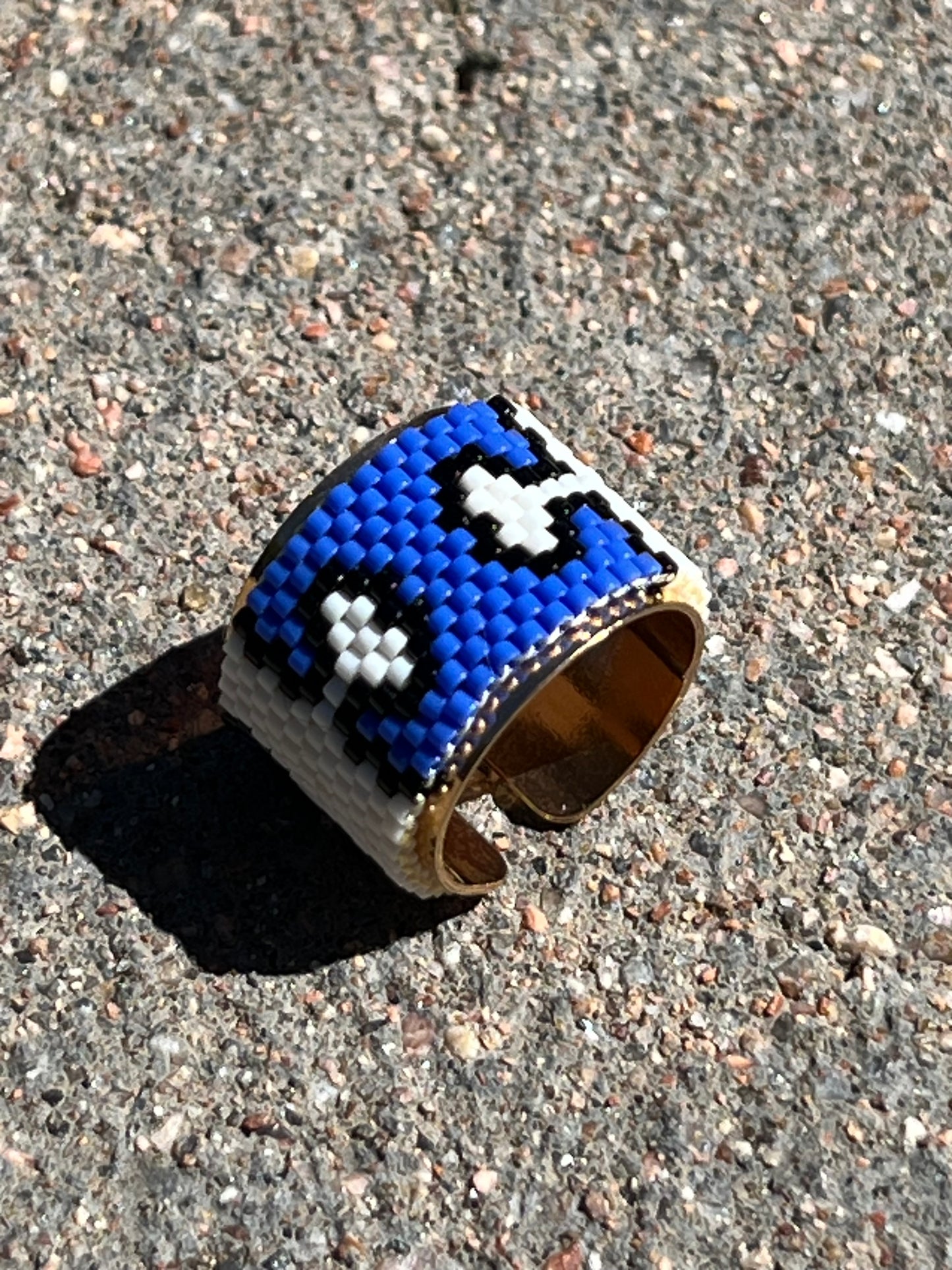 Miyuki Gold-Platted Ring Autism Awareness Collection