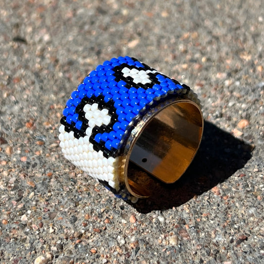 Miyuki Gold-Platted Ring Autism Awareness Collection