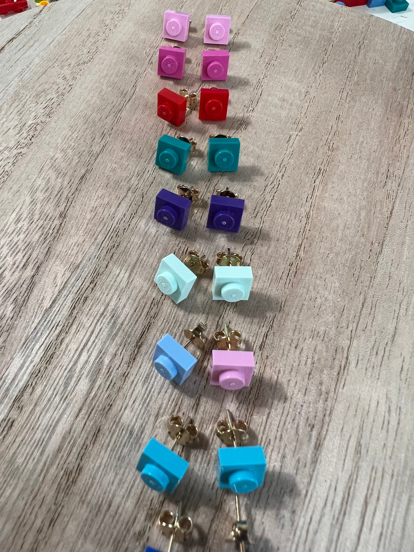 Square Brick stud earrings
