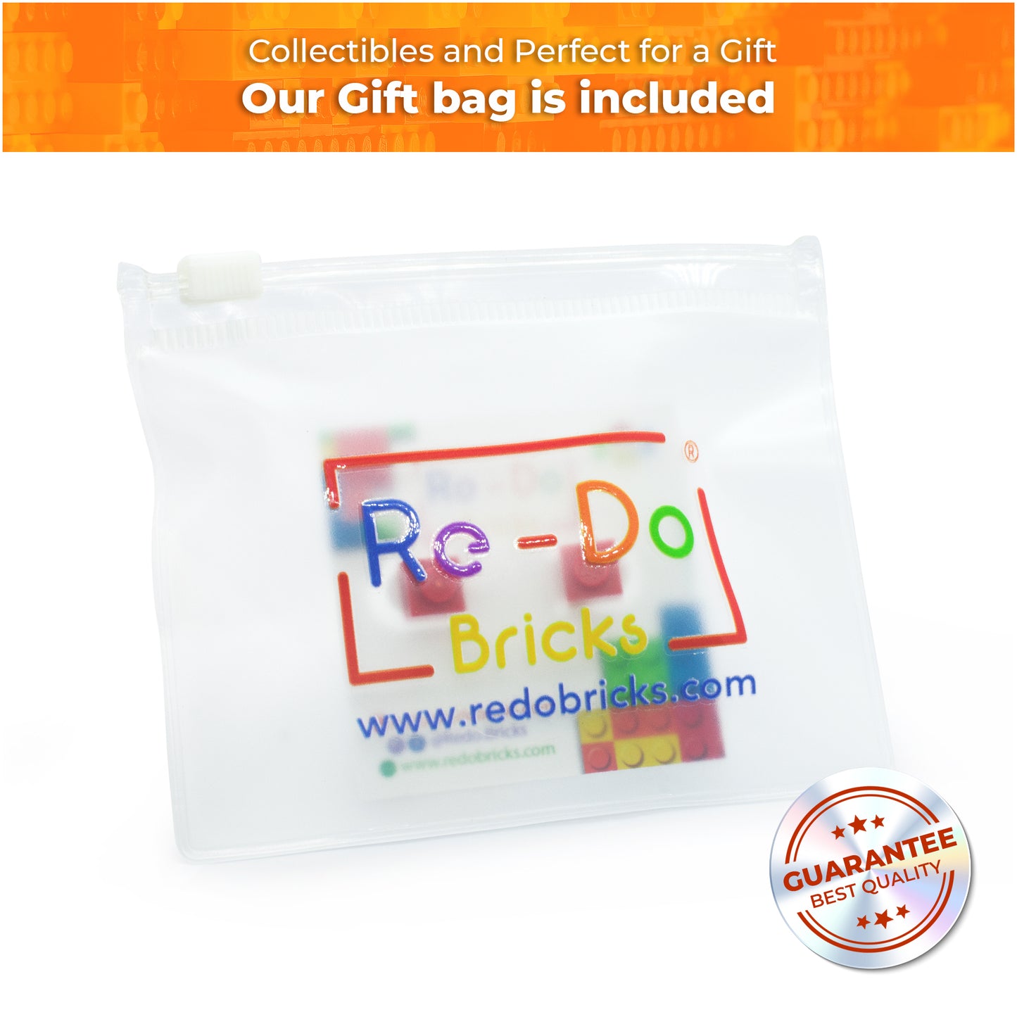 Square Red Brick stud earrings