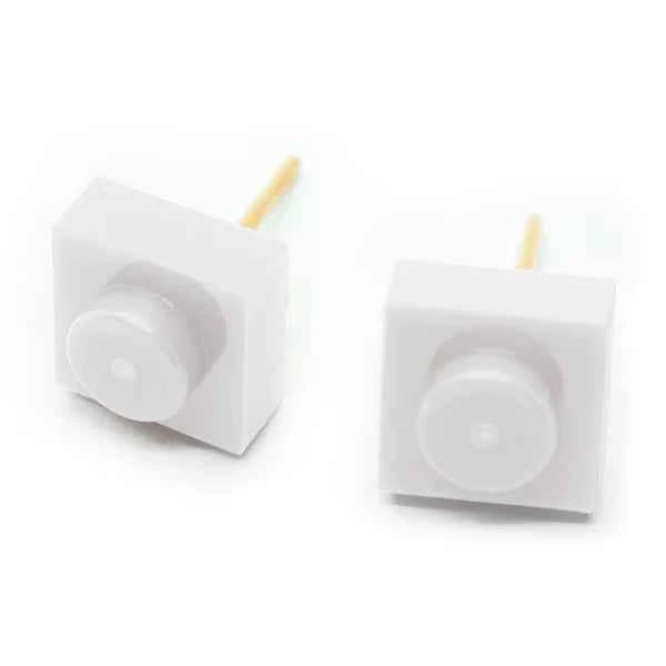 Square Brick Stud Earrings