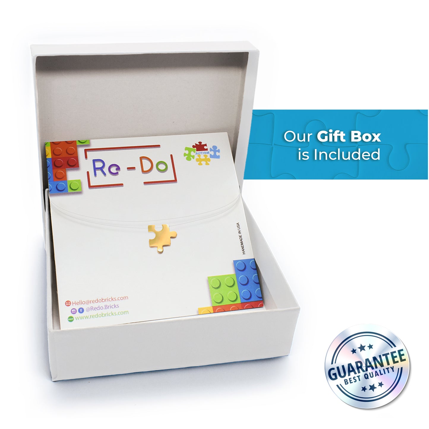 Autism Awareness Stainless Steel Puzzle