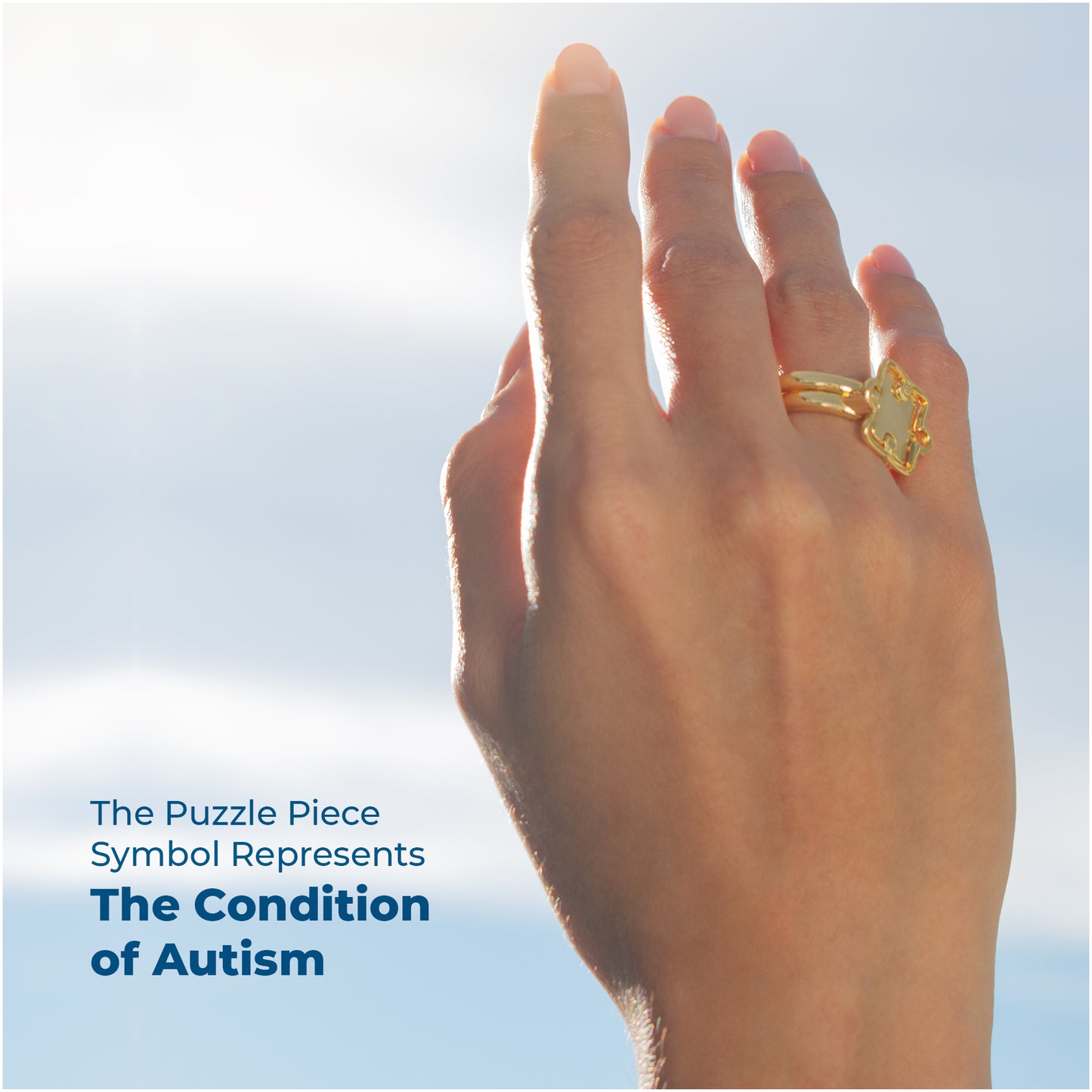 Two Pieces Brazilian Gold Plated Puzzle Ring