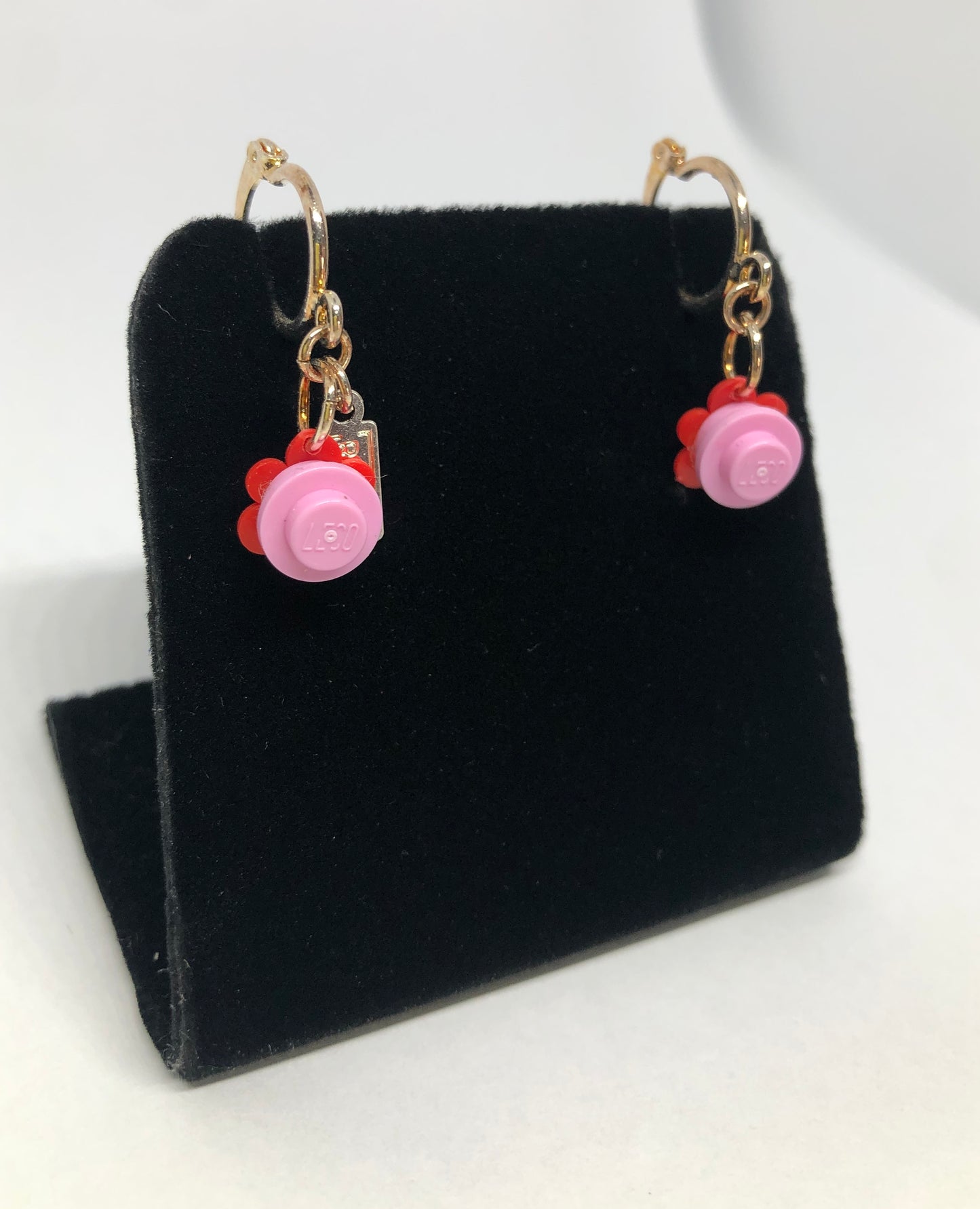 Gold Drop Earrings Little Flowers Collection