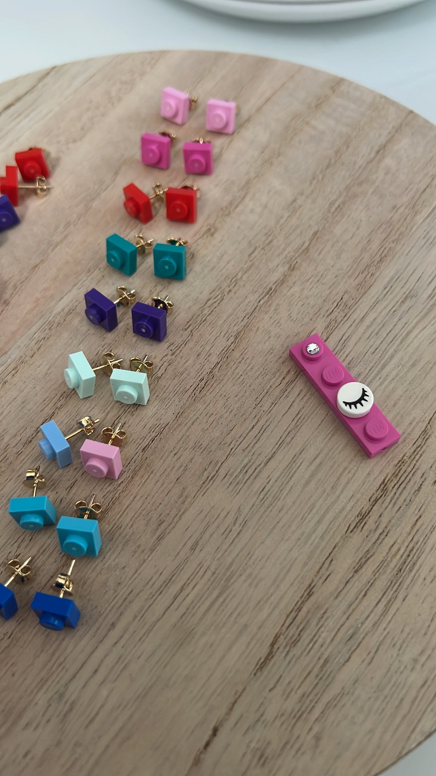Vero Square Brick Earrings