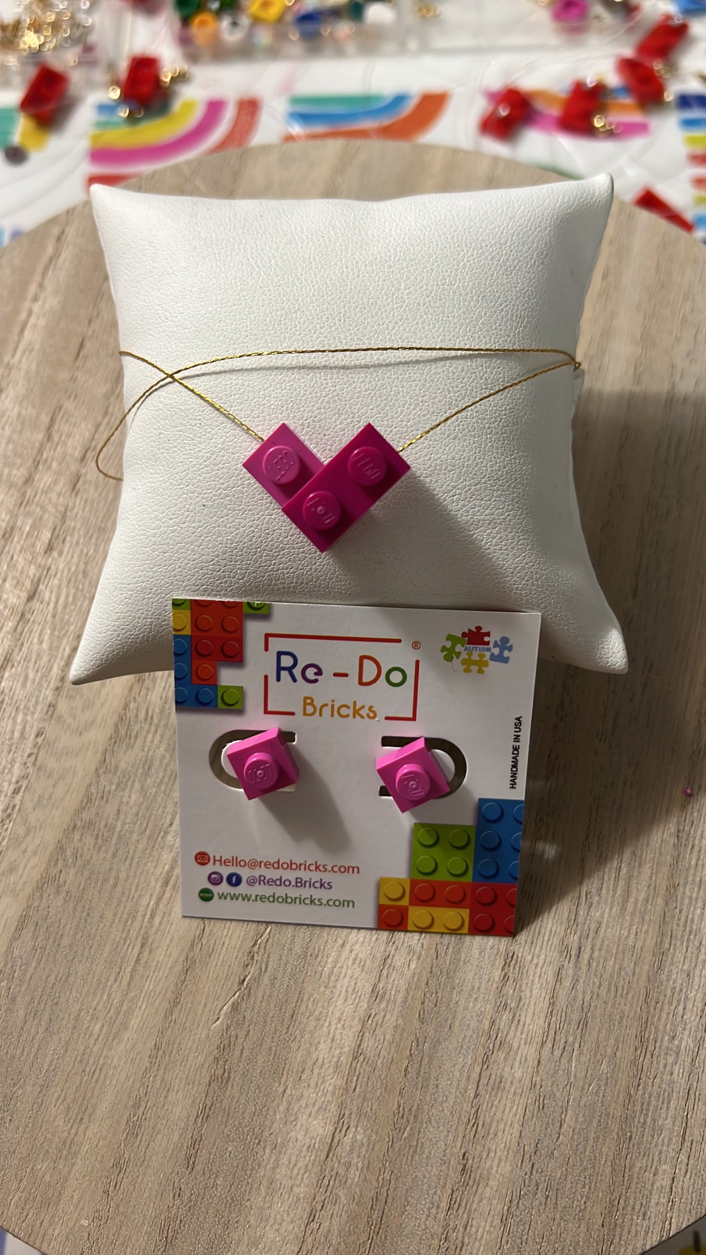 Vero Square Brick Earrings