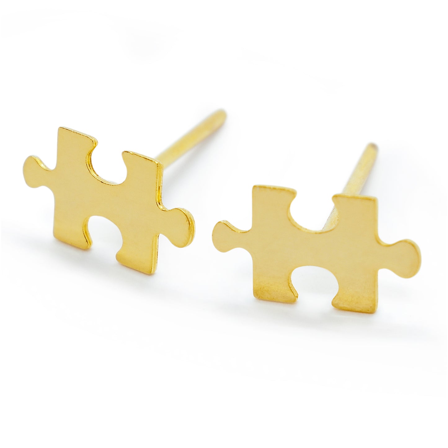 Cute Tiny Puzzle Autism Stud Earrings
