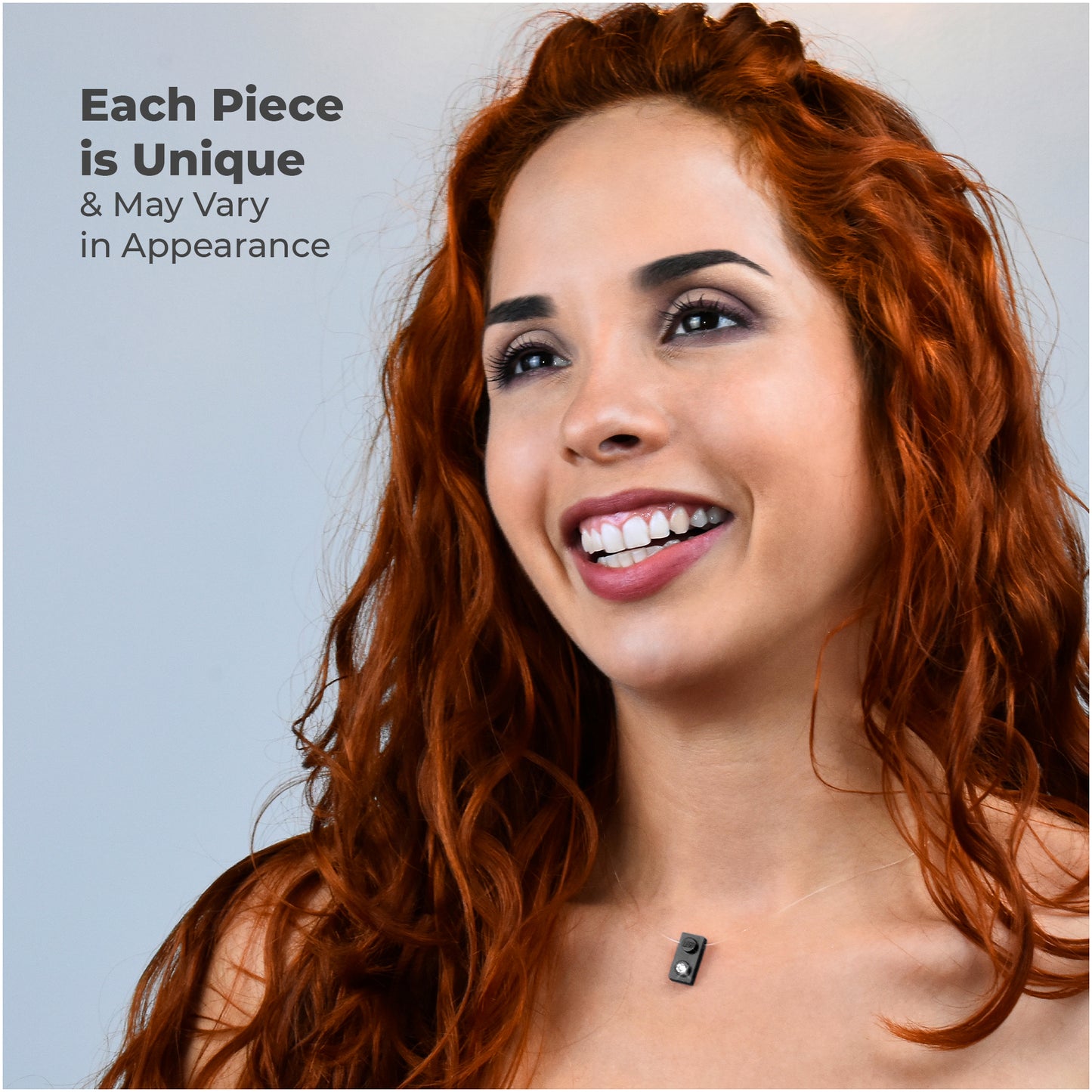 Shiny Black Brick Charm Choker