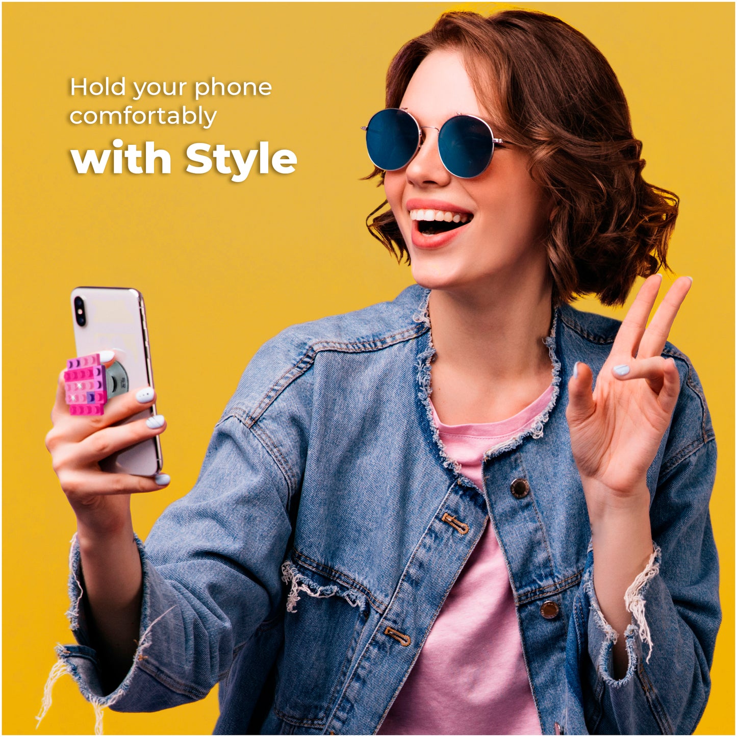 Phone Grip (Pink Color)