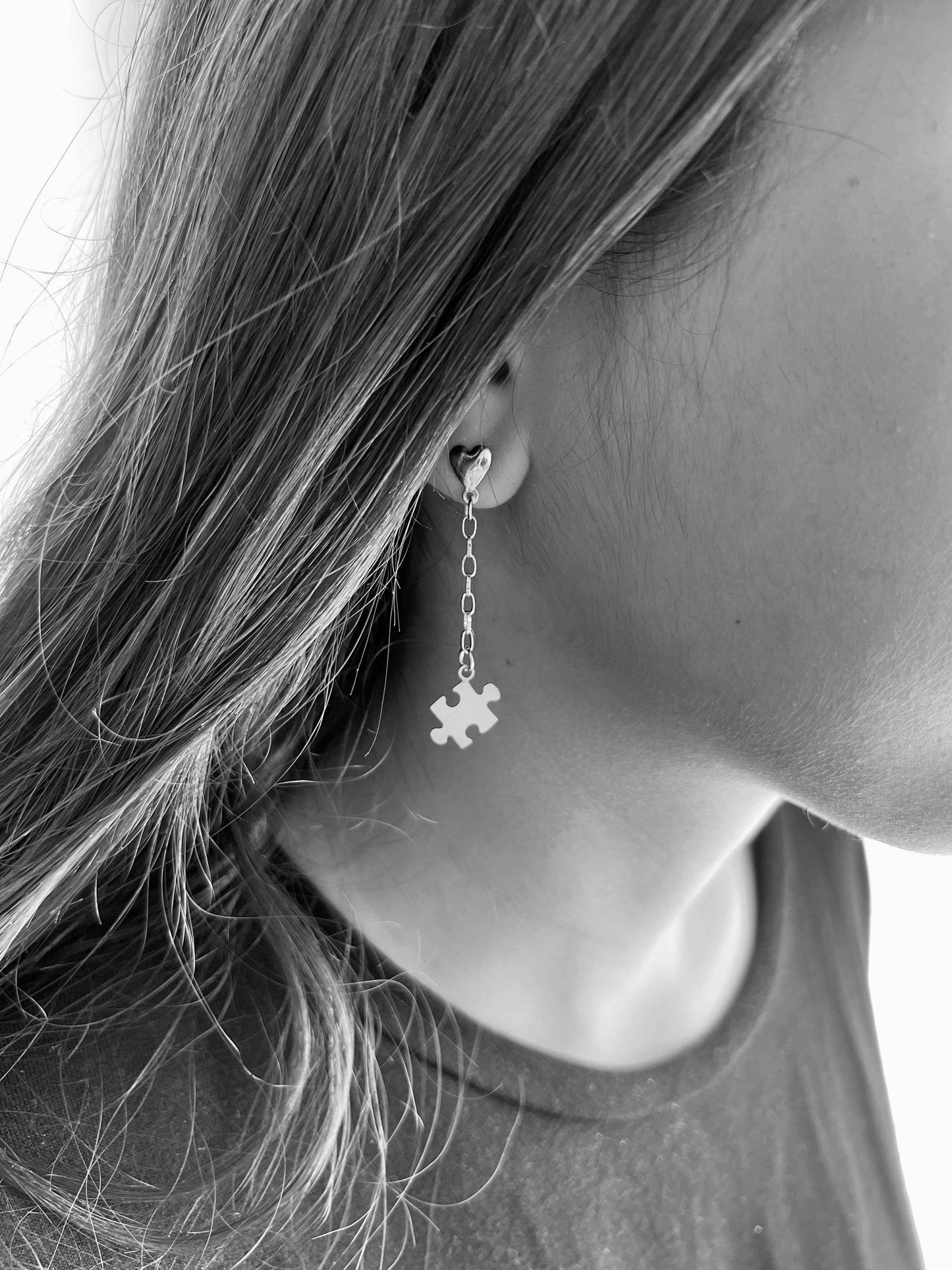 Hearts Drop Earrings