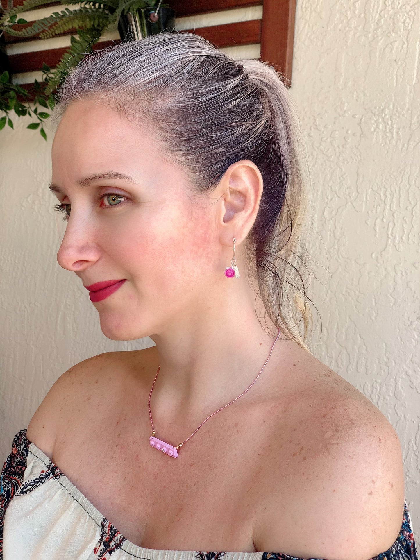 Gold Drop Earrings Little Flowers Collection