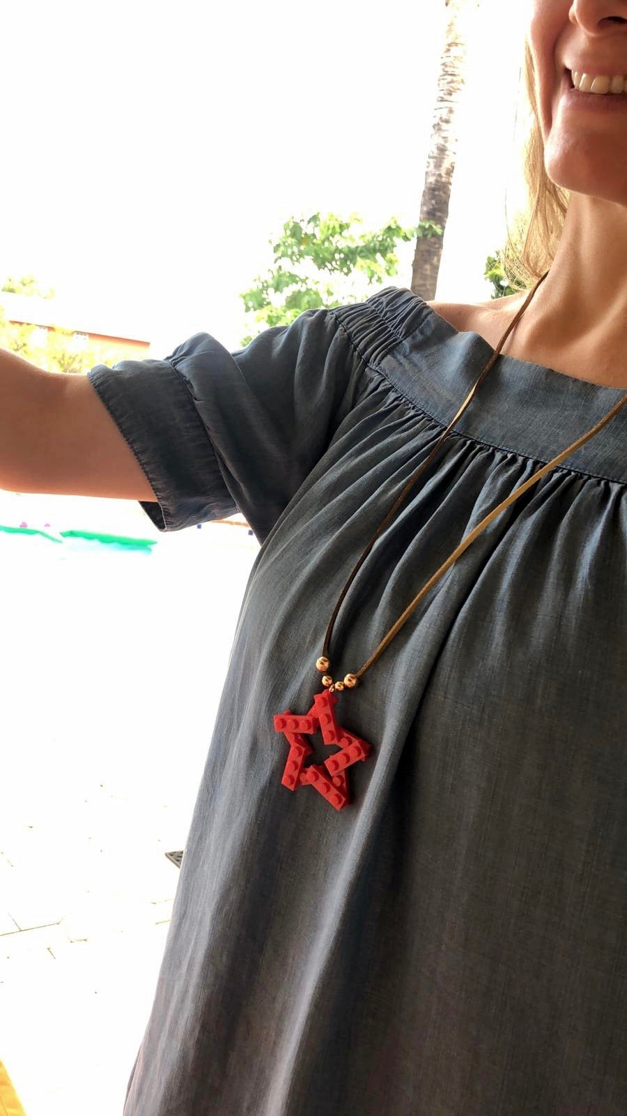 MyStar Brick Long Necklace