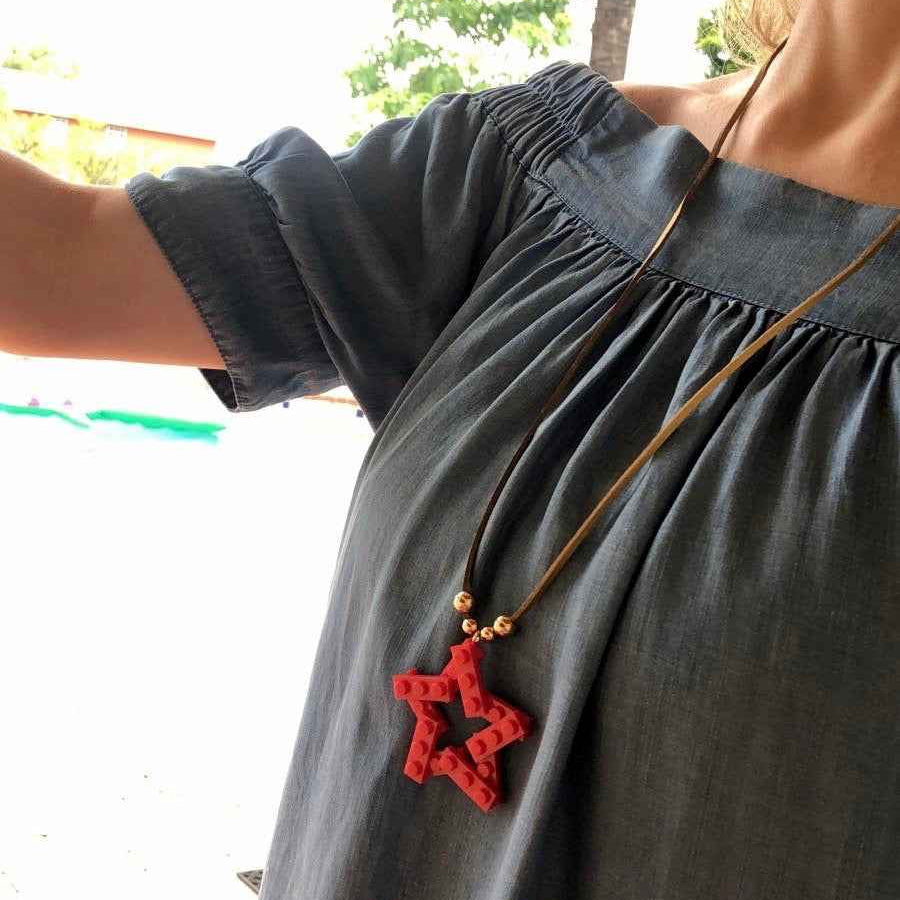 MyStar Brick Long Necklace