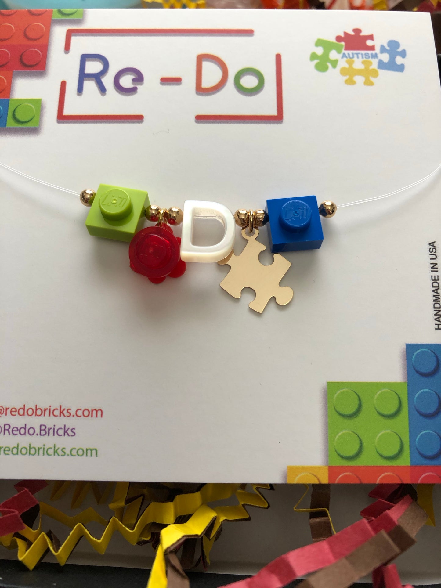 Autismo Amor HAY Esperanza Necklace 16'