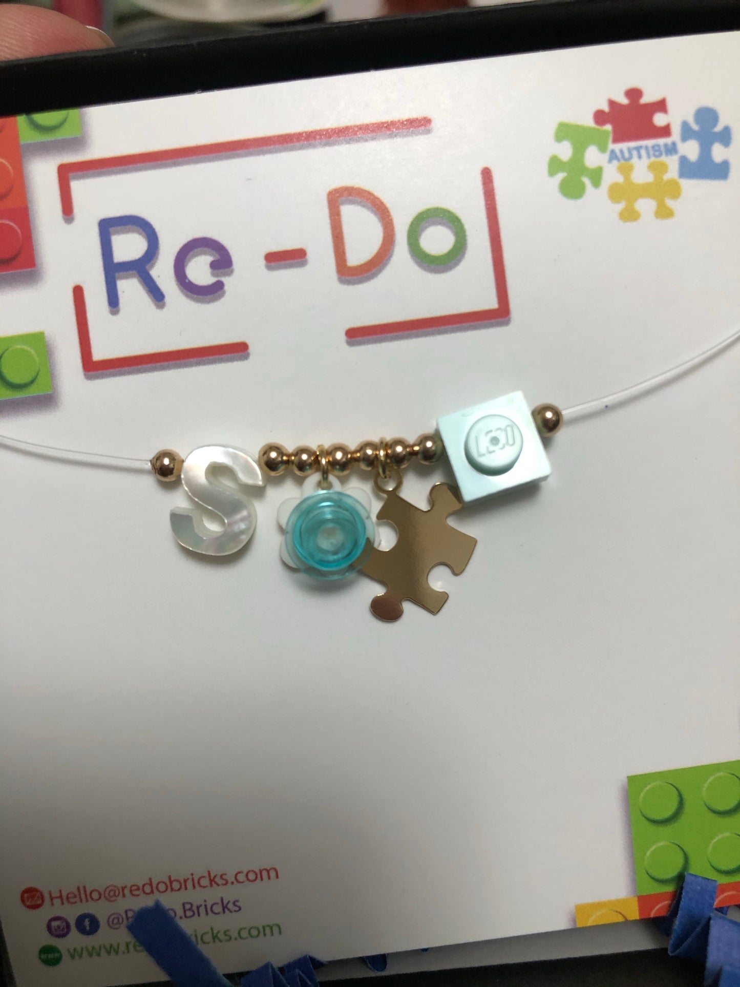 Autismo Amor HAY Esperanza Necklace 16'