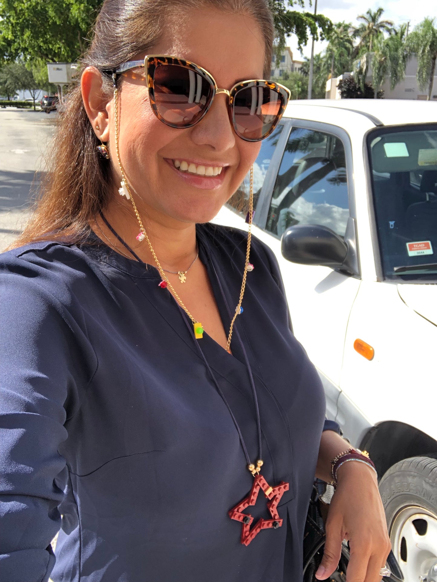 MyStar Brick Long Necklace