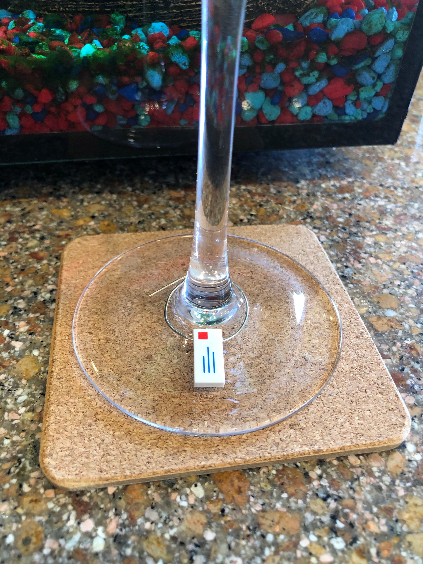 Decor Wine Glass Markers with Bricks