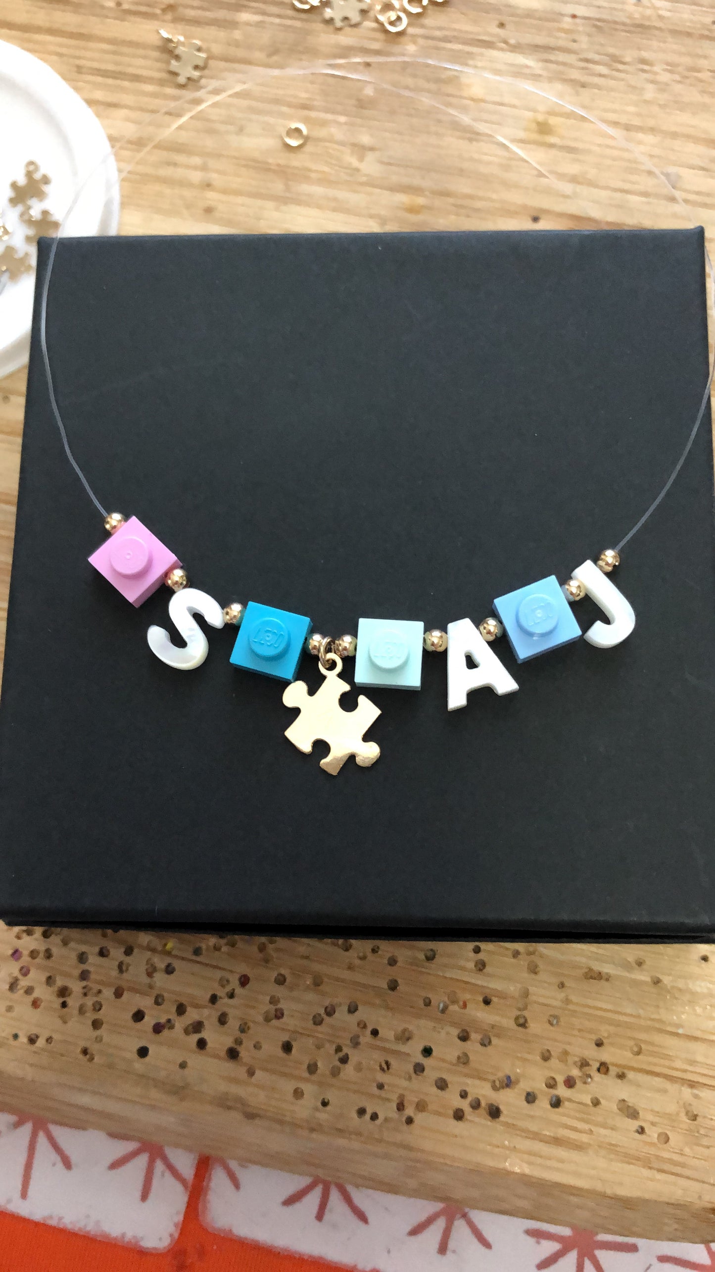 Autismo Amor HAY Esperanza Necklace 16'