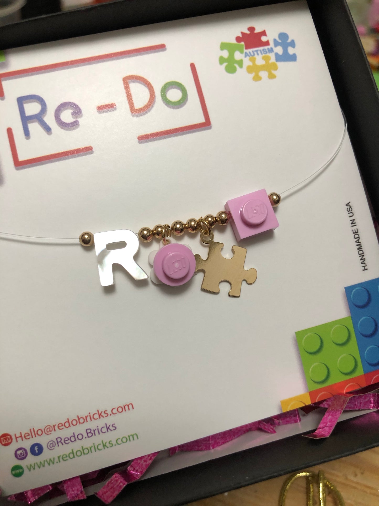 Autismo Amor HAY Esperanza Necklace 16'