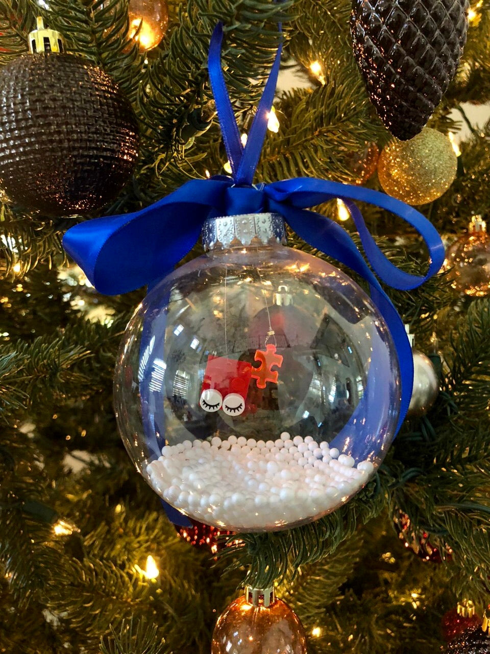 Re-Do Autism X’mas Ball Ornament