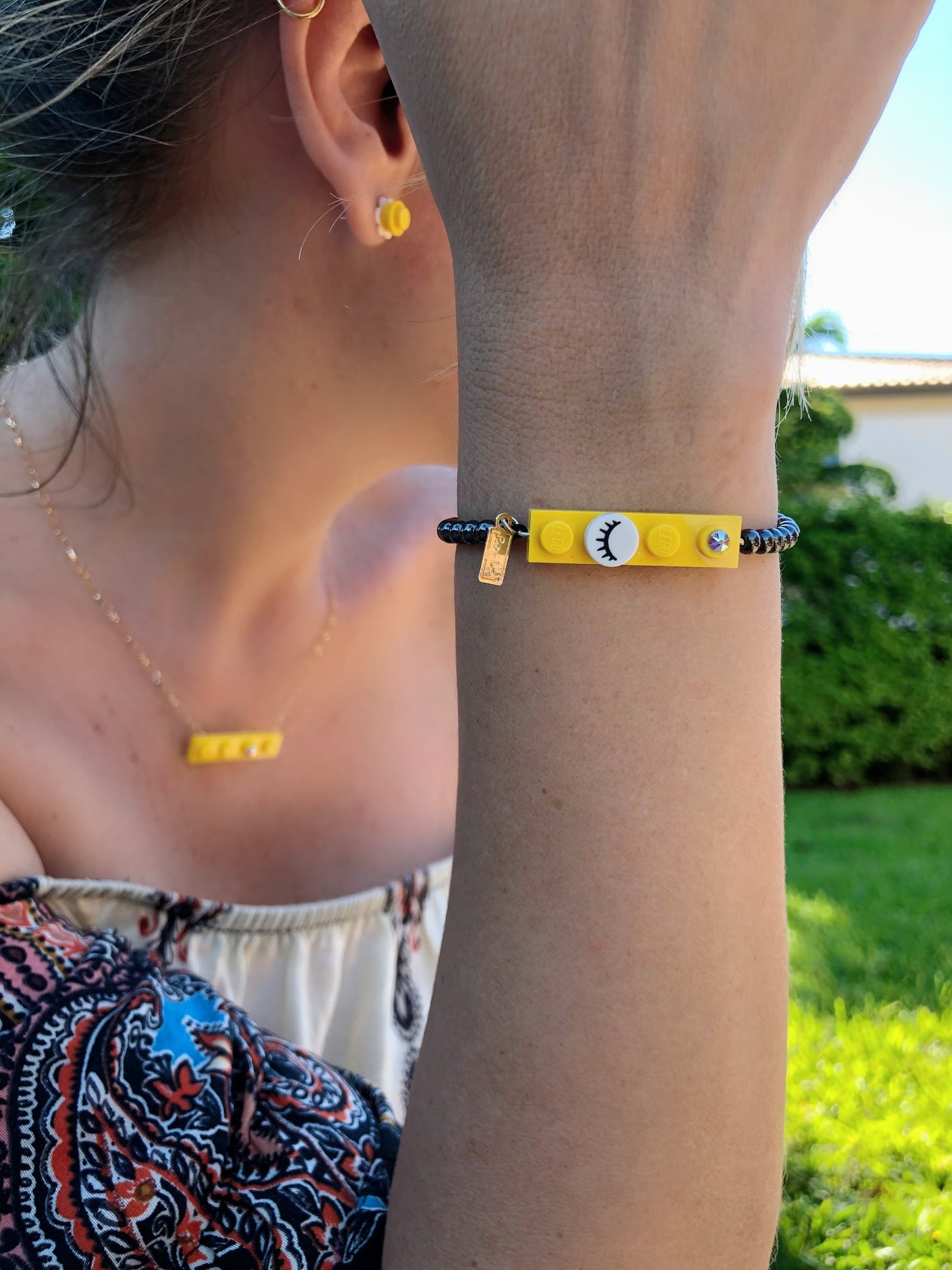 Colorful Dreaming Collection Bracelet with Gold Plated Balls