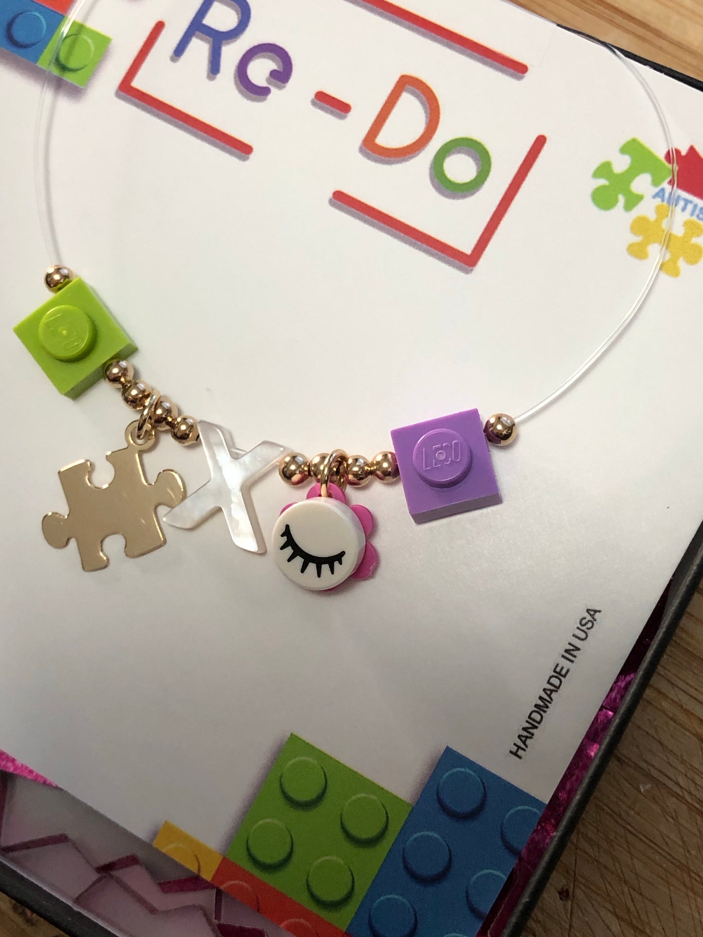 Autismo Amor HAY Esperanza Necklace 16'