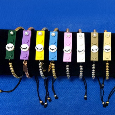 Colorful Dreaming Collection Bracelet with Gold Plated Balls