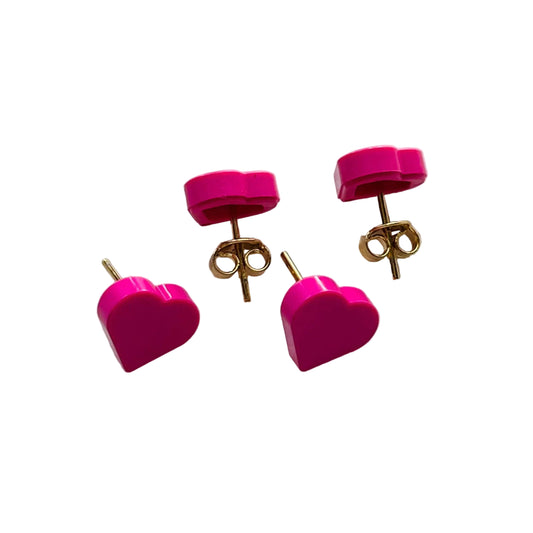 Mini Heart Loud Pink Brick Original Coquette by Re-Do Bricks