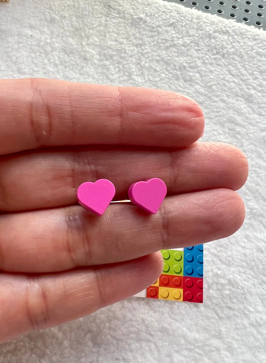 Mini Heart Loud Pink Brick Original Coquette by Re-Do Bricks