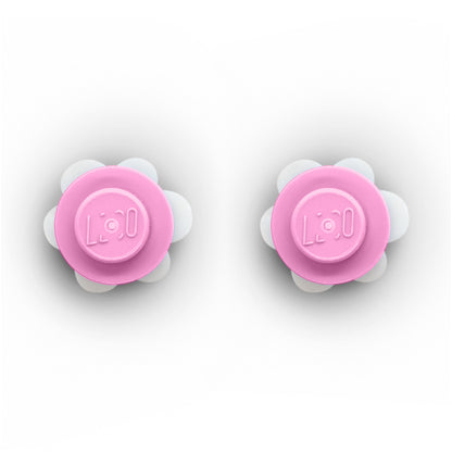 Little Flower Brick Stud Earrings White