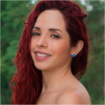 Square Brick stud earrings