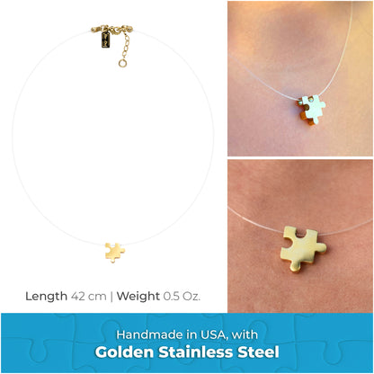 Autism Awareness Stainless Steel Puzzle