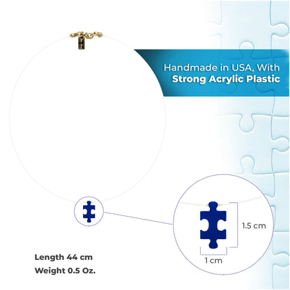 Autism Awareness Puzzle  Acrylic Choker necklace