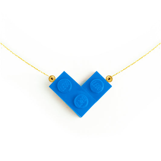 Bricking Heart Choker with 16’ Premium braided jewelry cord.