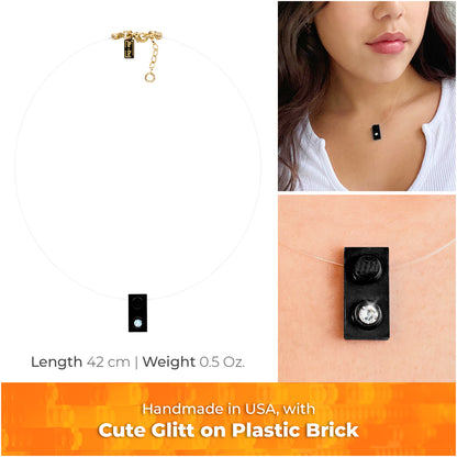 Ghost Shiny Brick Necklace