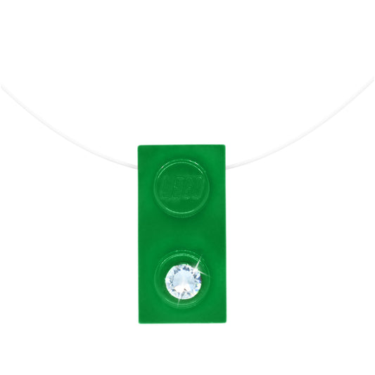 Shiny Green Brick Charm Choker