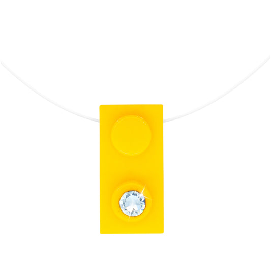 Shiny Yellow Brick Charm Choker