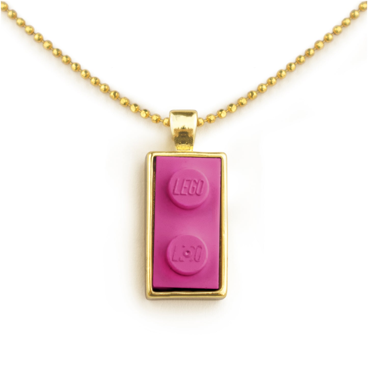 Golden Hug Twin Brick Necklace