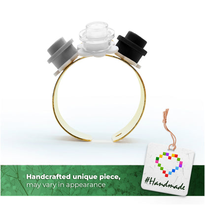 Trio Little Flowers Ring Handmade by Re-Do Bricks