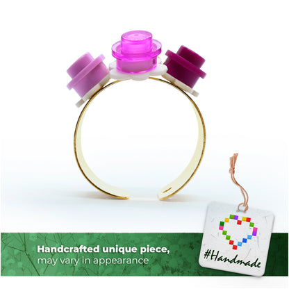 Trio Little Flowers Ring Handmade by Re-Do Bricks