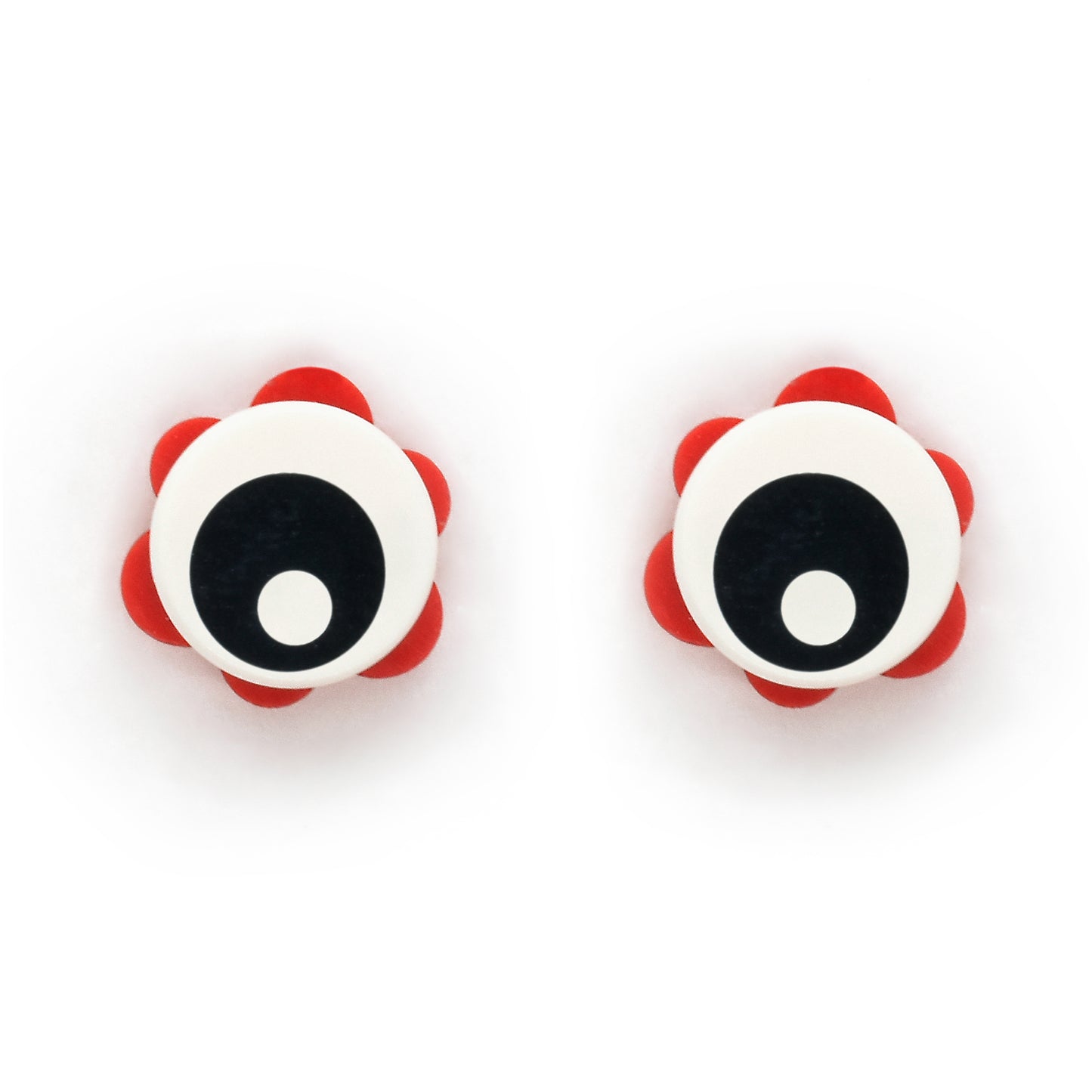 Brick Eye Open Piece Stud Earrings