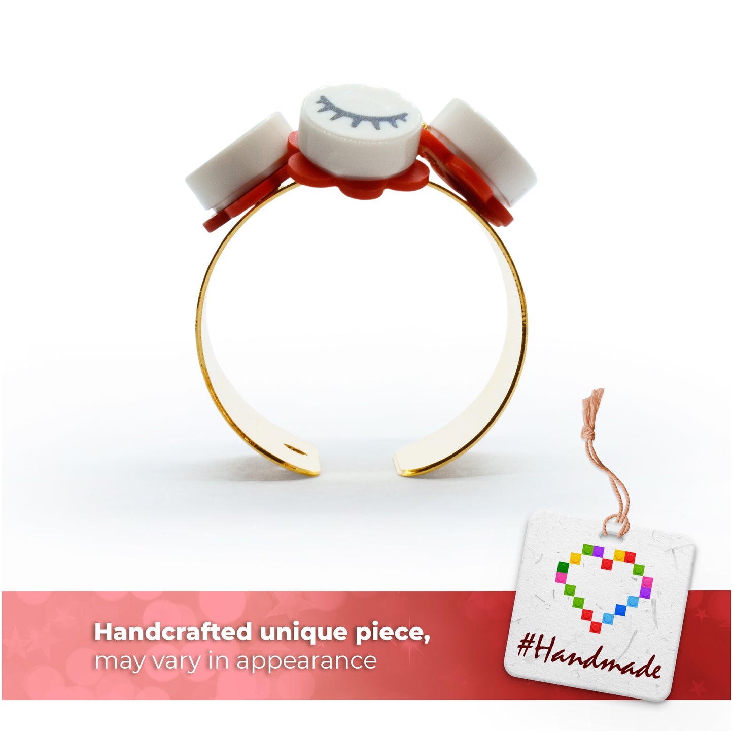 Flirty Eyes Gold Plated Ring