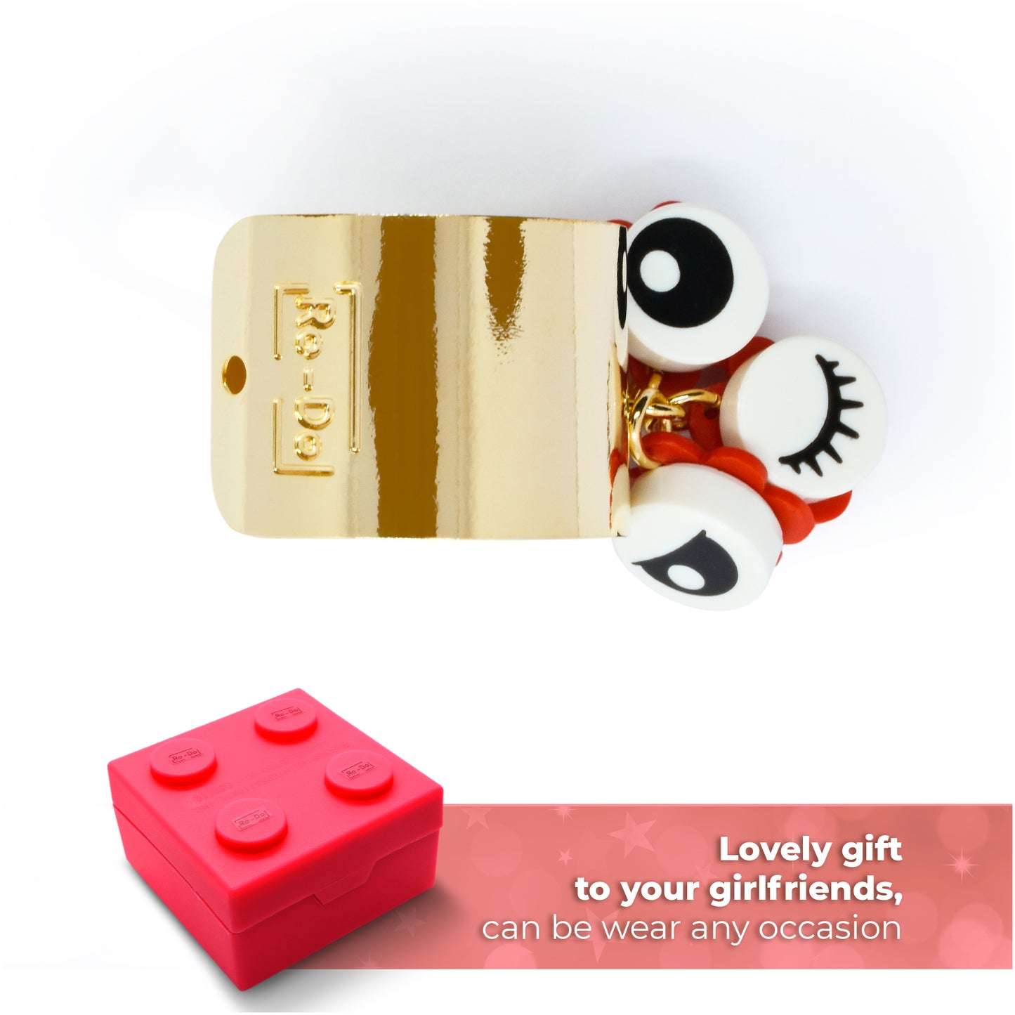 Flirty Eyes Gold Plated Ring