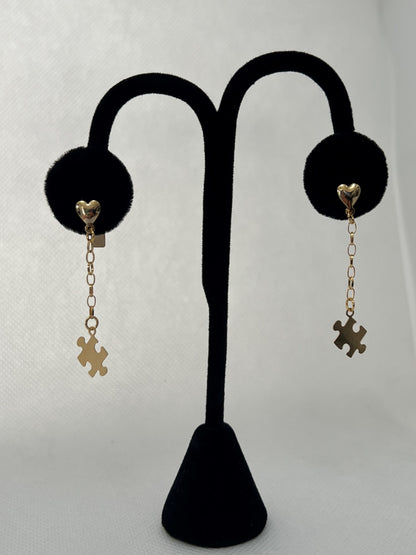 Connecting Hearts Drop Earrings